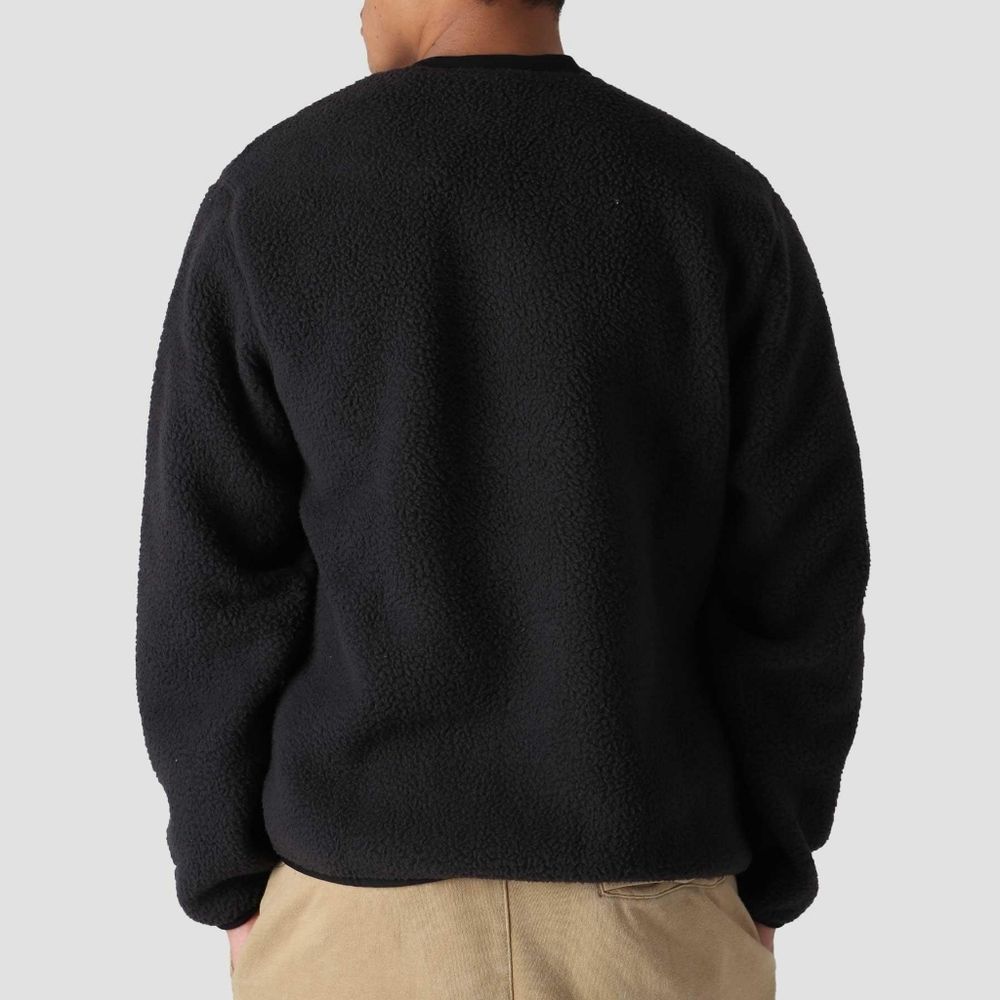Nike Sportswear Essential Sherpa Sweatshirt Men's M Black White DD5017-010 NSW - Picture 8 of 16